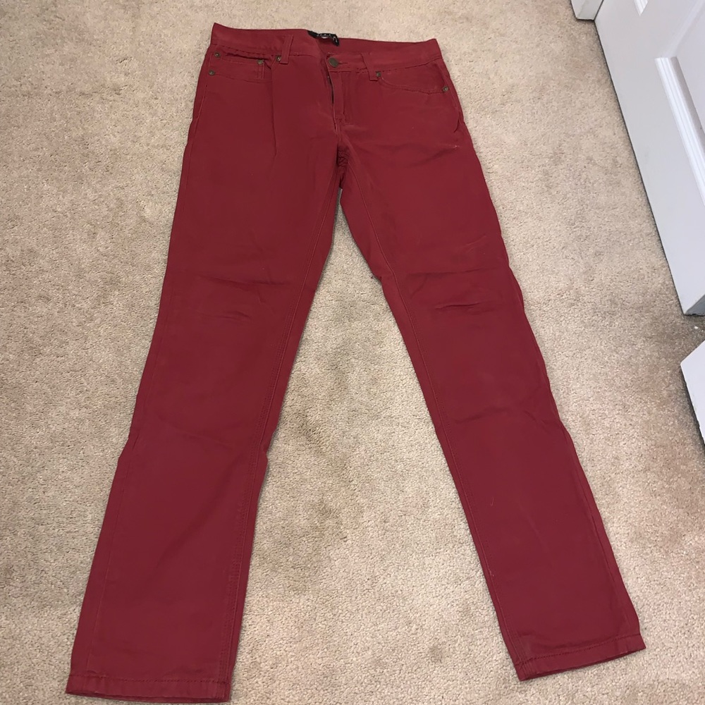 Forever 21 Red Slim Chinos